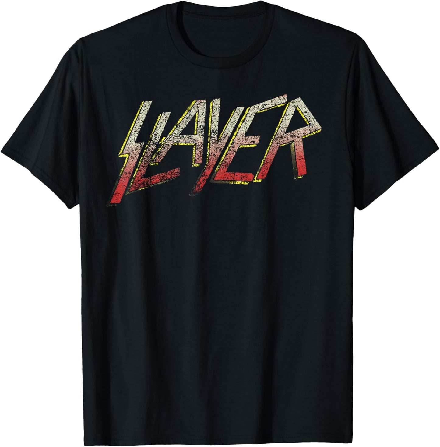 Slayer – Distressed Multicolor Logo T-Shirt - T-Shirt | Black