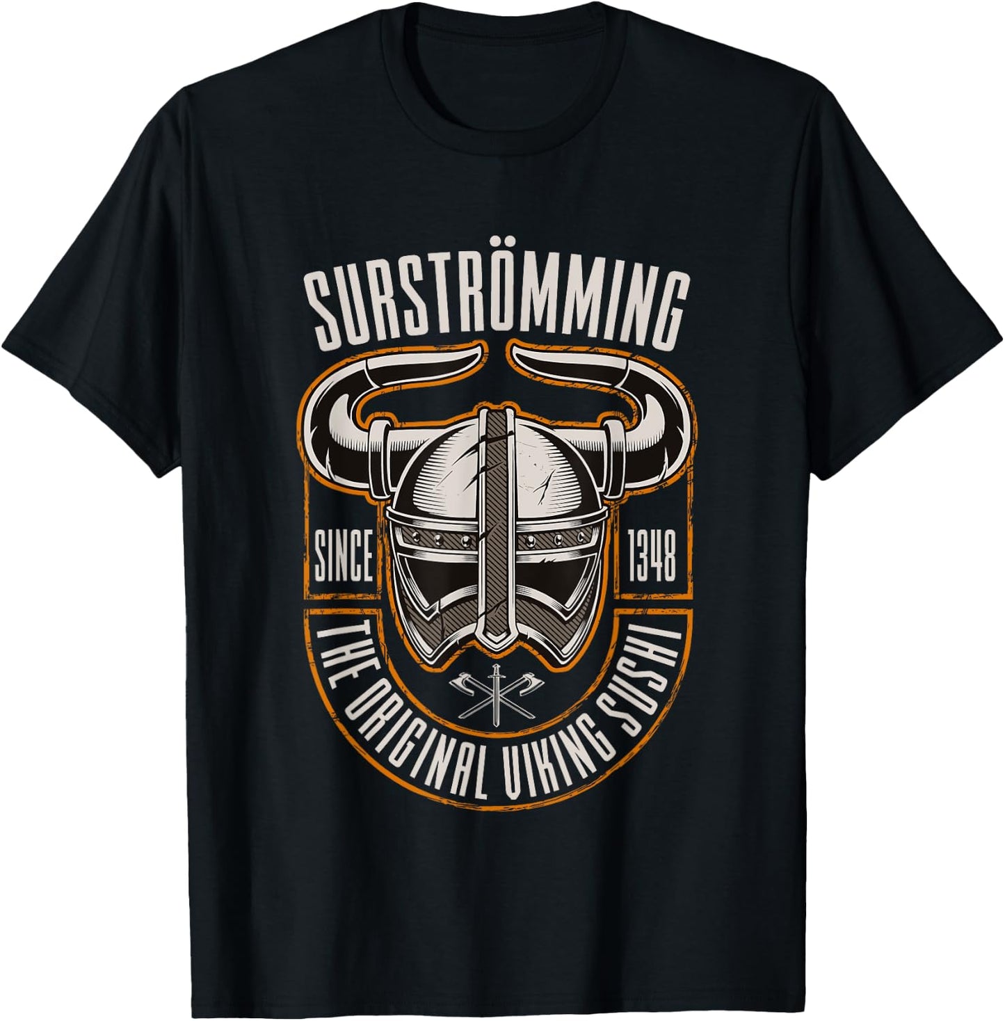 Surströmming Viking Sushi Swedish Scandinavian Nordic Food T-Shirt - T-Shirt | Black