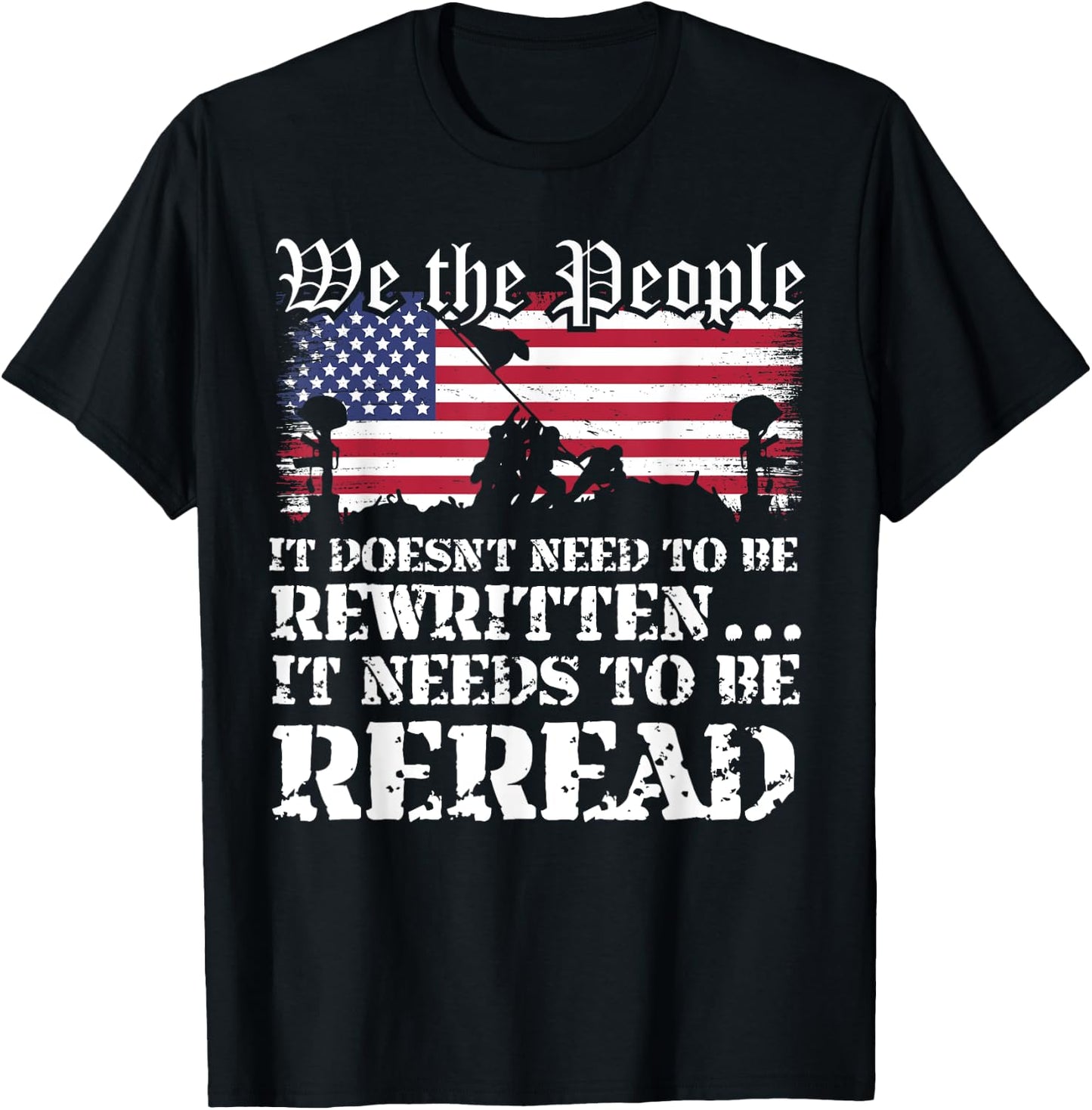 We The People Are Pissed It Doesn't Need to Be Rewritten T-Shirt - T-Shirt | Black