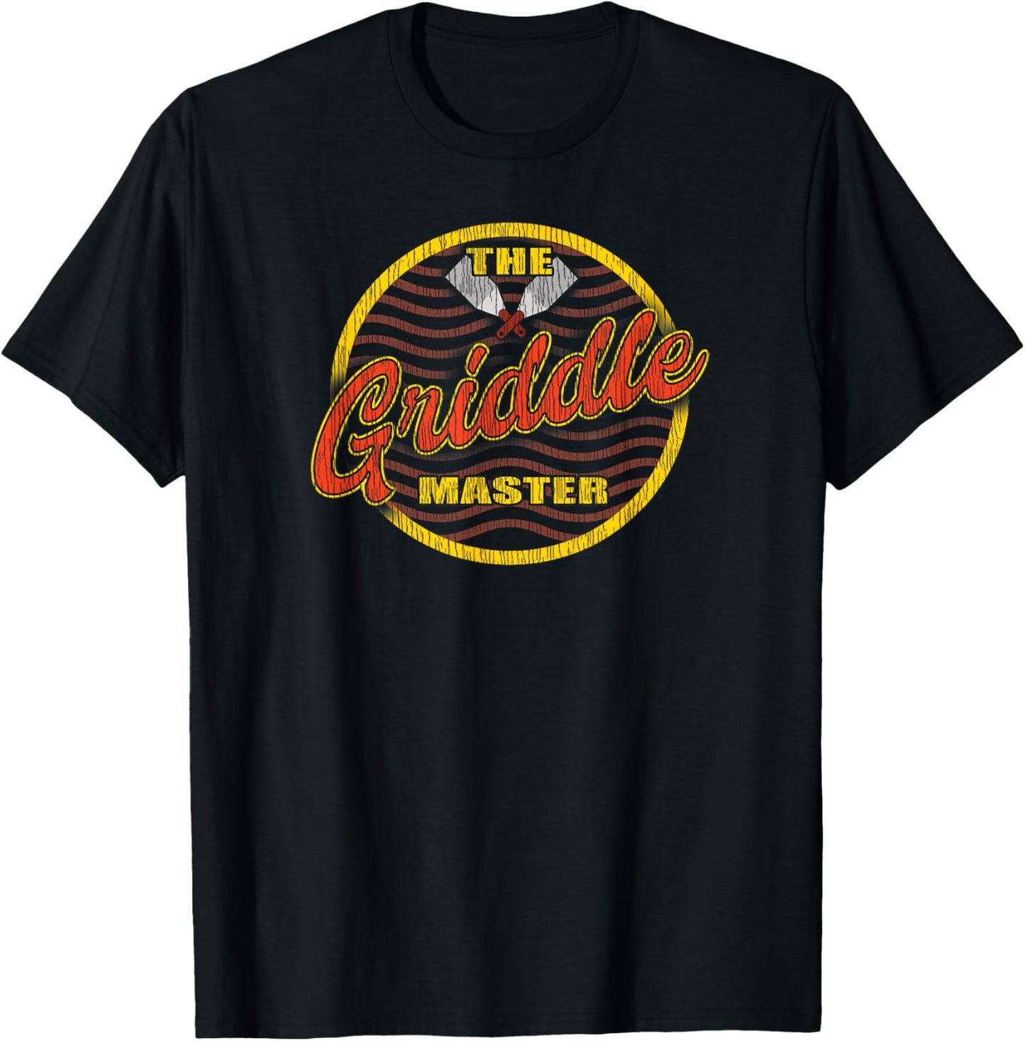 Griddle Master King of the Flat Top Fathers T-Shirt - T-Shirt | Black