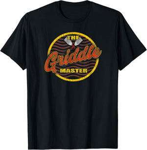 Griddle Master King of the Flat Top Fathers T-Shirt - T-Shirt | Black