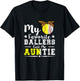 Ballers Design for a Auntie of baseball and softball player T-Shirt - T-Shirt | Black