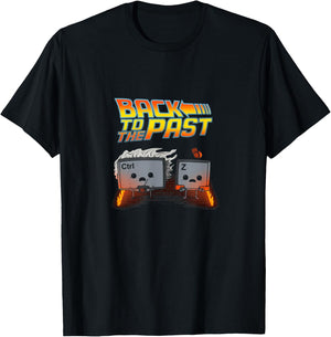 Back To The Past Undo Ctrl Z Geek Developers Funny Gift T-Shirt - T-Shirt | Black