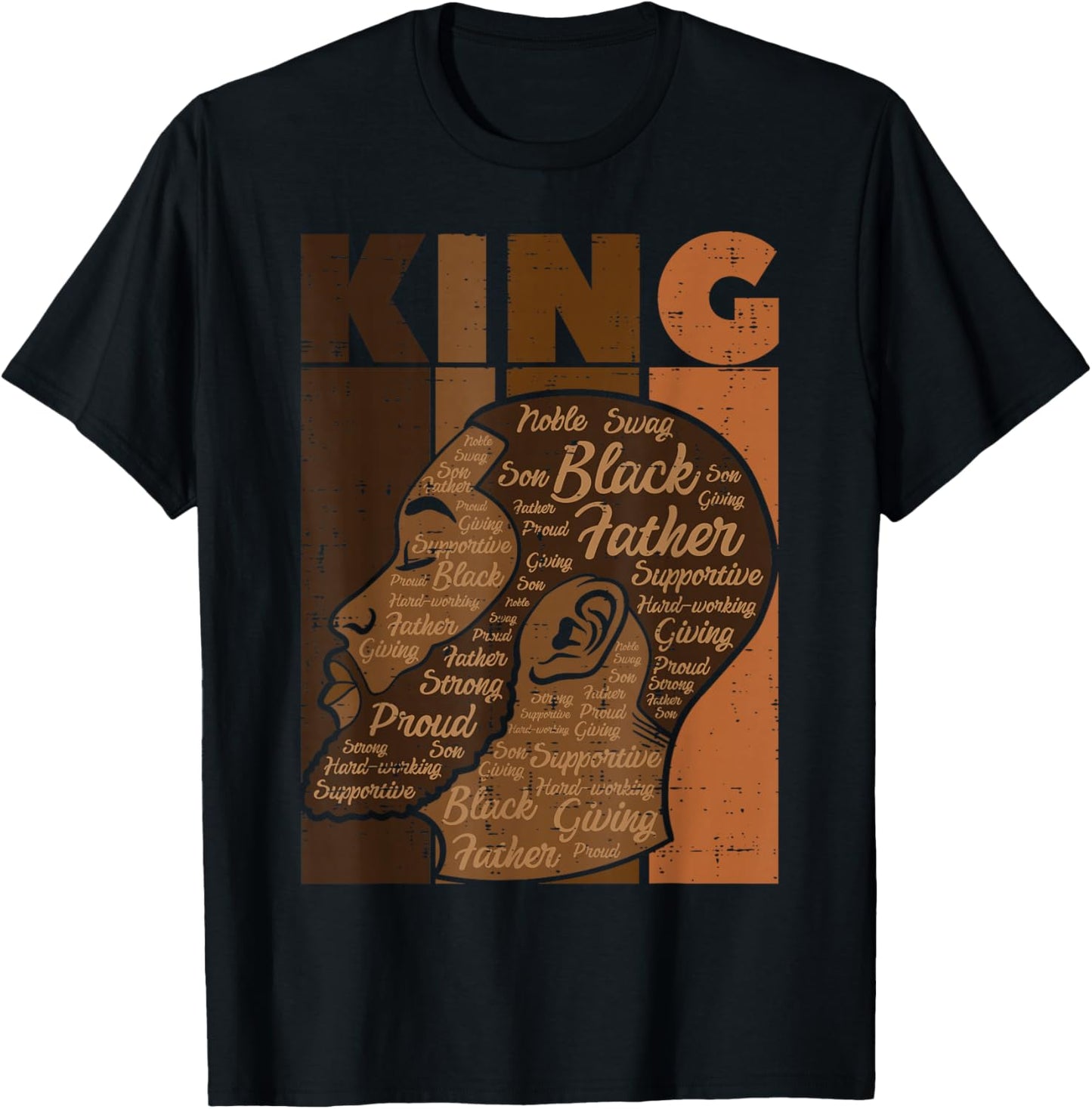 Black History King Father Melanin African American Dad Men T-Shirt - T-Shirt | Black