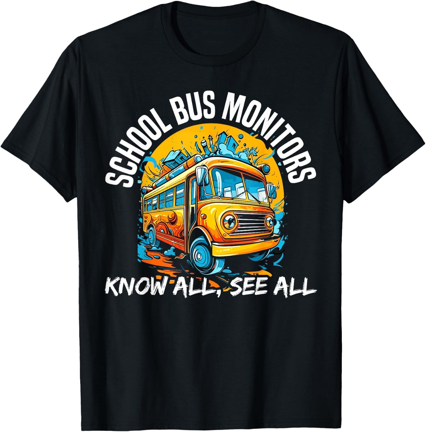 School Bus Monitor Bus Aide Attendant Bus Monitor T-Shirt - T-Shirt | Black