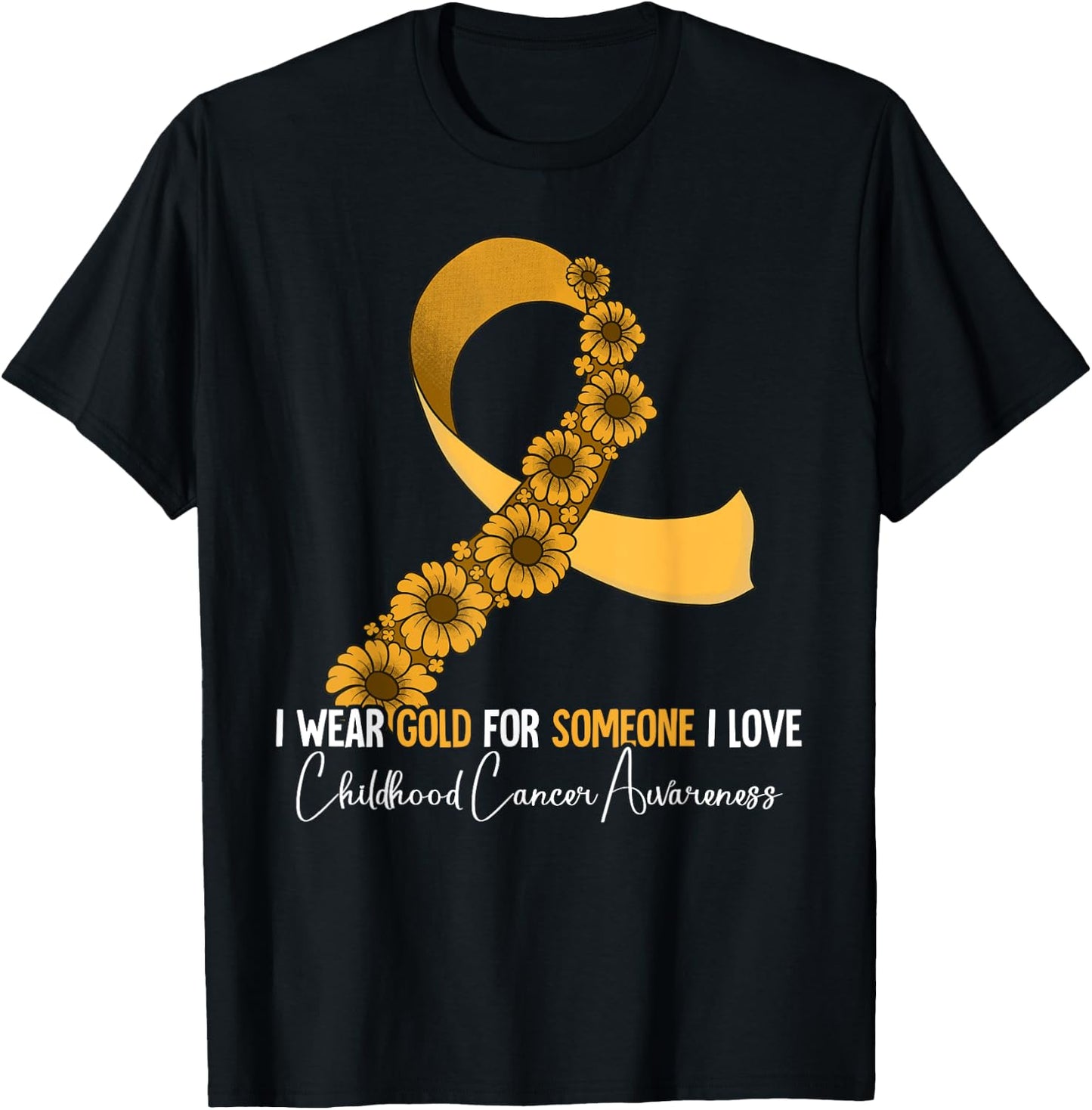 Childhood Cancer Awareness T-Shirt - T-Shirt | Black