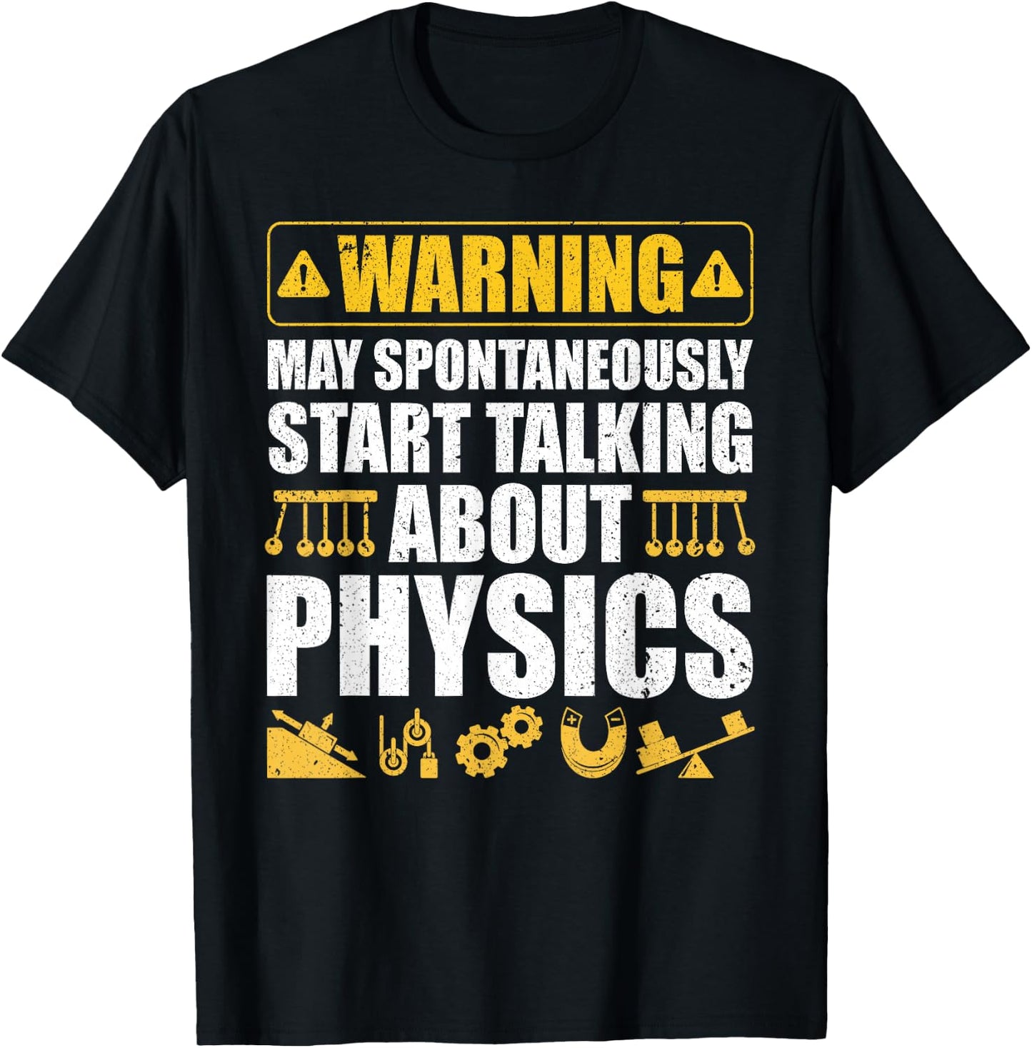 Cute Physics Art Women Physics Teacher Geeky Science T-Shirt - T-Shirt | Black