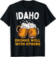 Idaho Drink Local Beer Drinking Micro Brew Craft Brewing T-Shirt - T-Shirt | Black