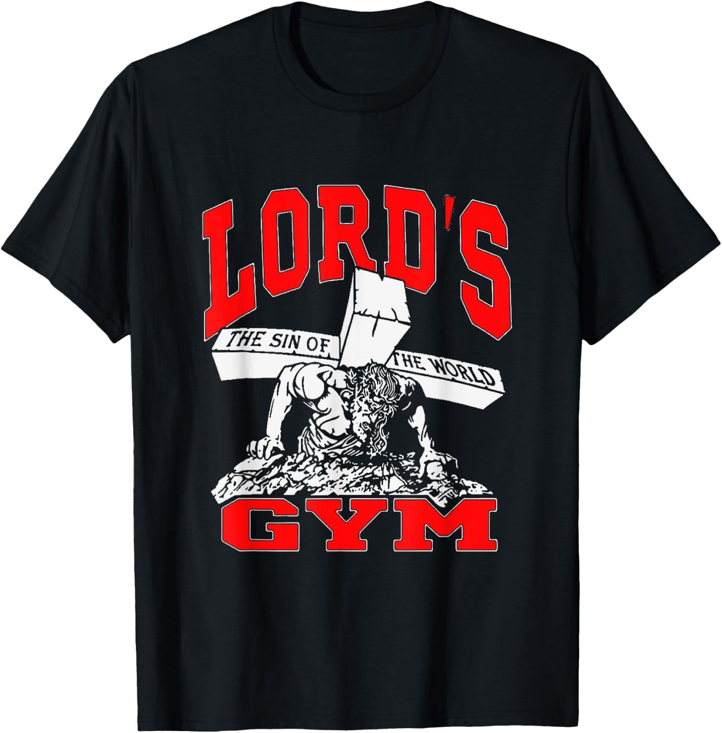 Lords Gym - Lord's The Sin of World Jesus T-Shirt - T-Shirt | Black