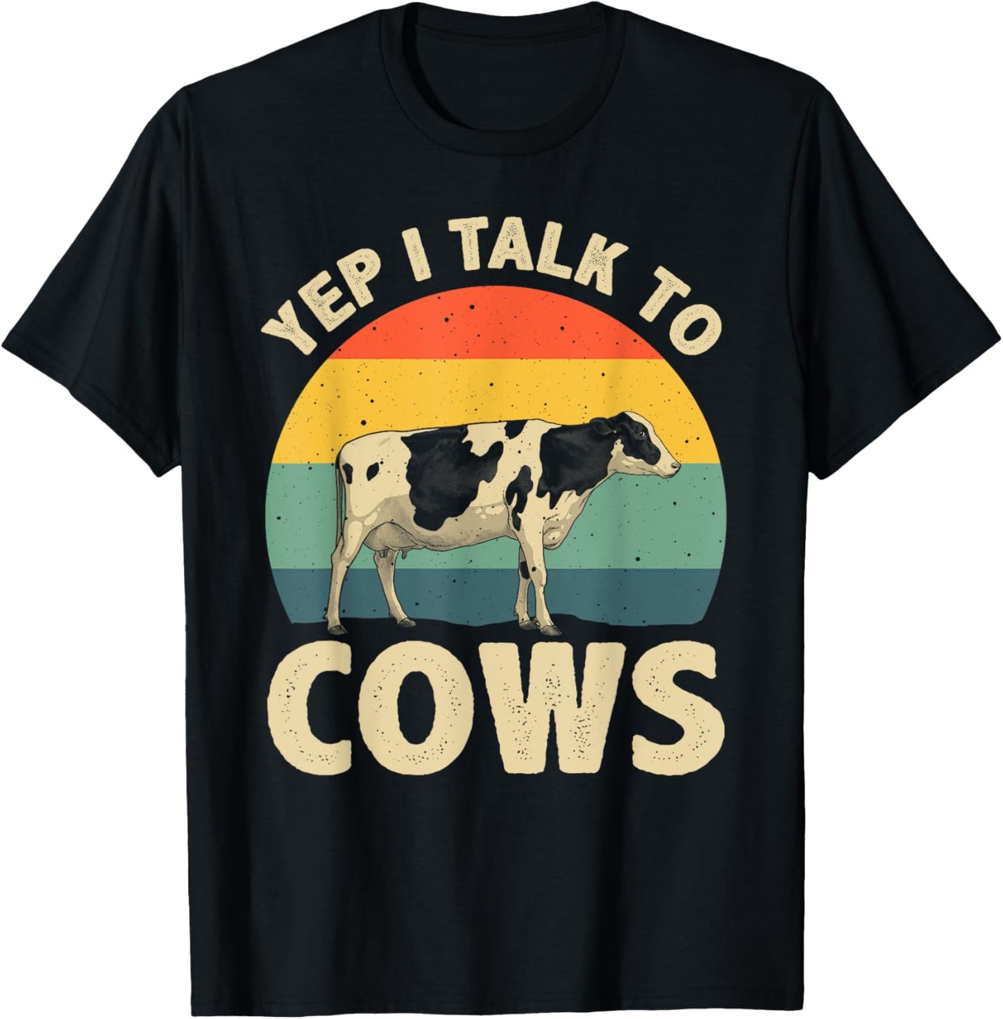 Cool Cow Design Women Dairy Farmer Farming Cow Lover T-Shirt - T-Shirt | Black