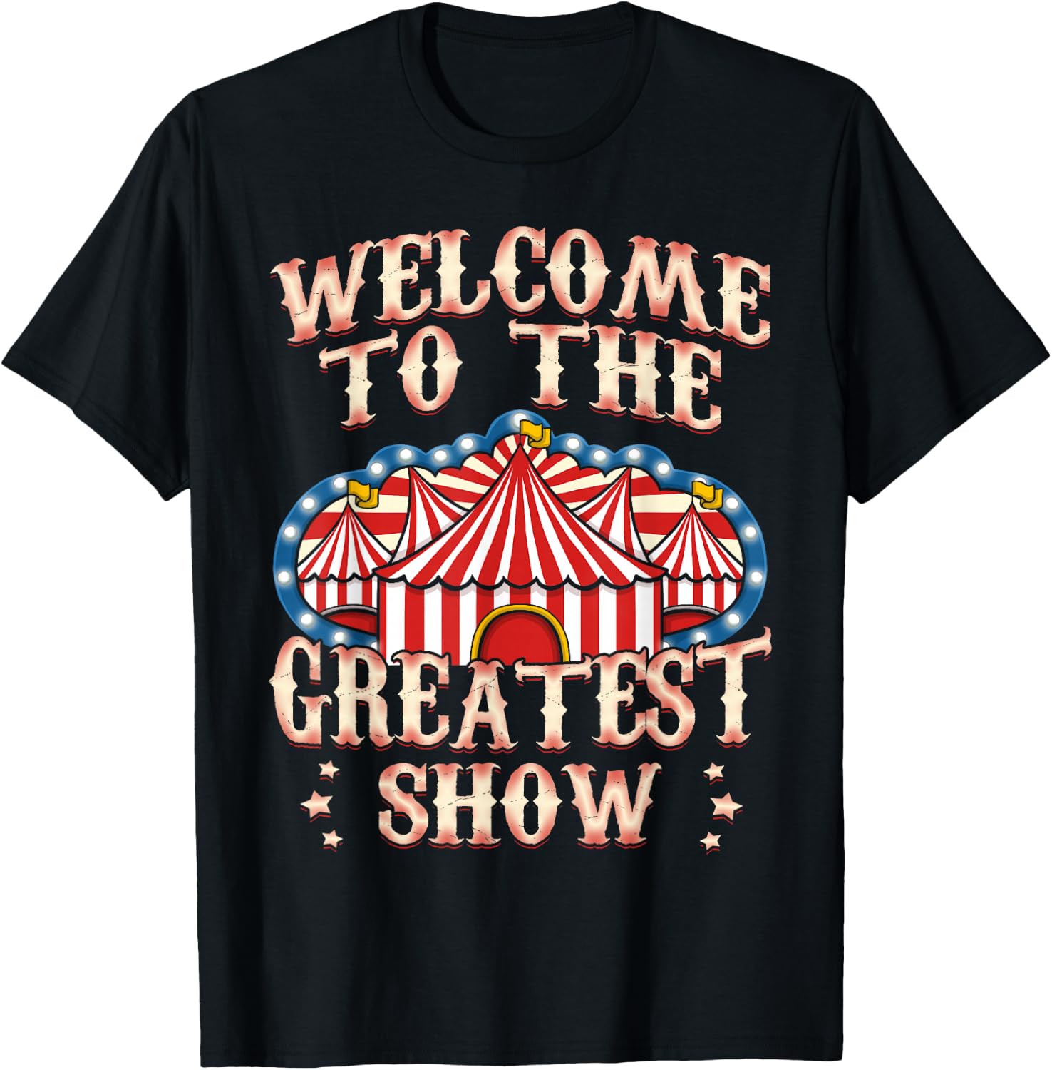 Circus Party Gift Clown Lion Fire Ring Acrobat Funny T-Shirt - T-Shirt | Black