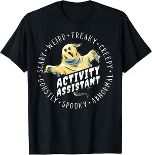Halloween Activity Assistant T-Shirt - T-Shirt | Black