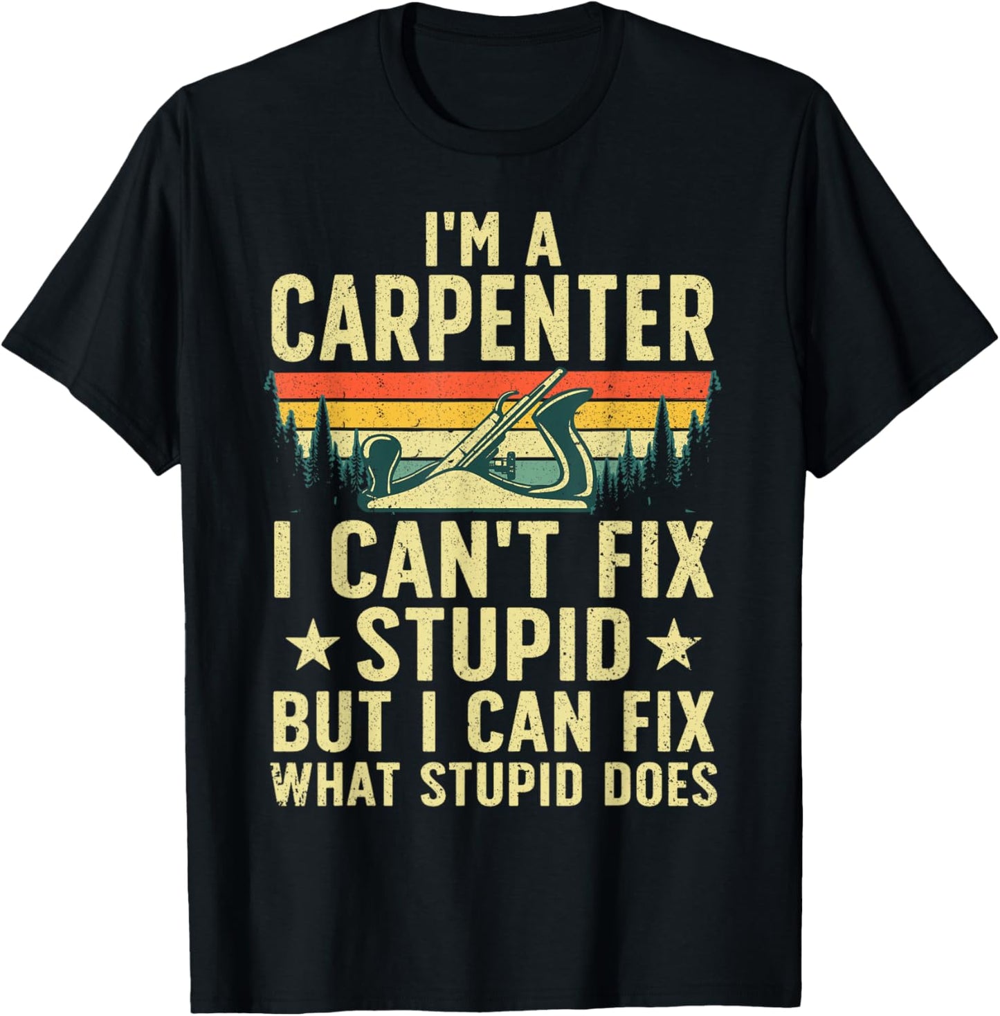 Cool Carpenter Art Women Carpentry Tool Woodworker T-Shirt - T-Shirt | Black