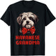 Cute Havanese Grandma Dog Lovers Gift Funny Havanese Owner Women Girls Kids T-Shirt - T-Shirt | Black