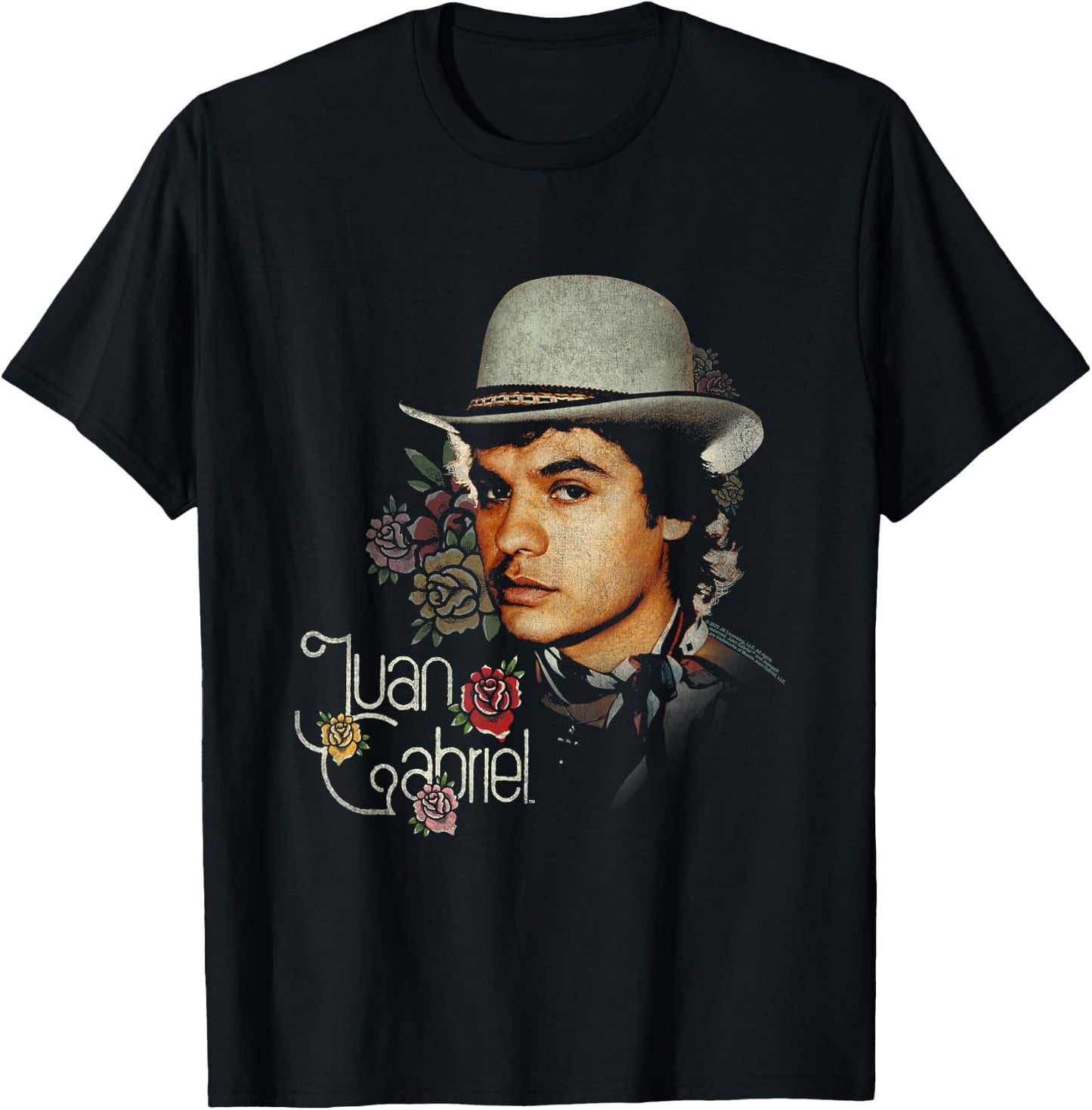 Juan Gabriel Roses T-Shirt - T-Shirt | Black