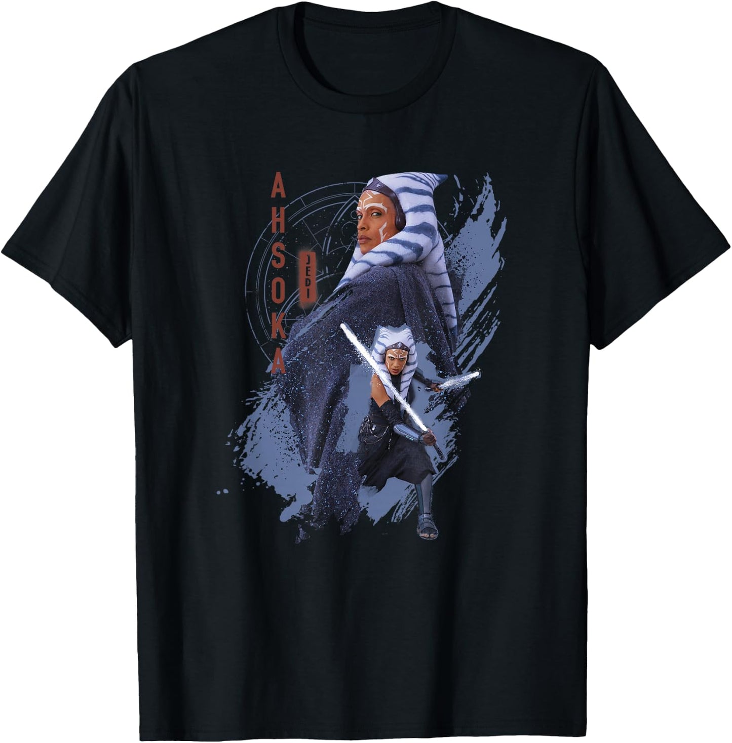 Star Wars: Ahsoka Jedi Warrior Epic Poses Poster T-Shirt - T-Shirt | Black