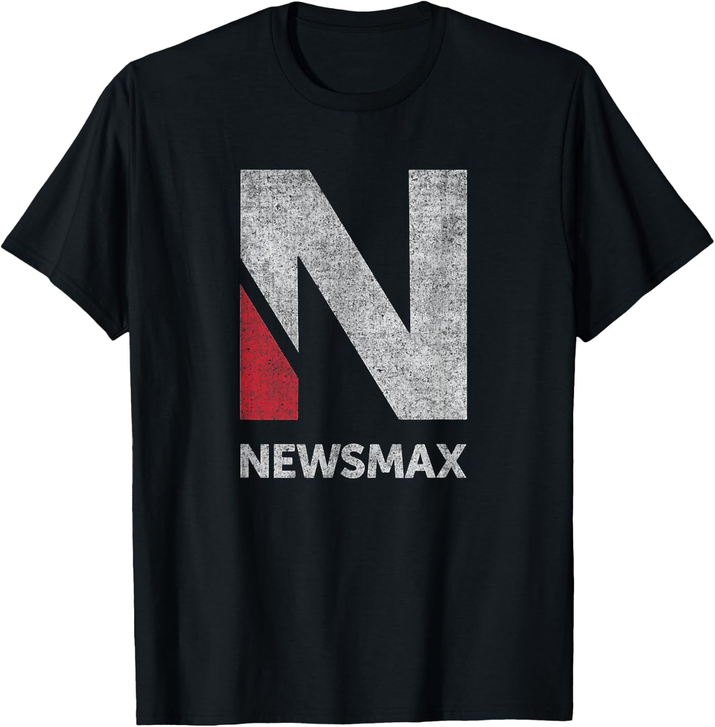 Newsmax - Real News, Conservative Politics for Real People T-Shirt - T-Shirt | Black
