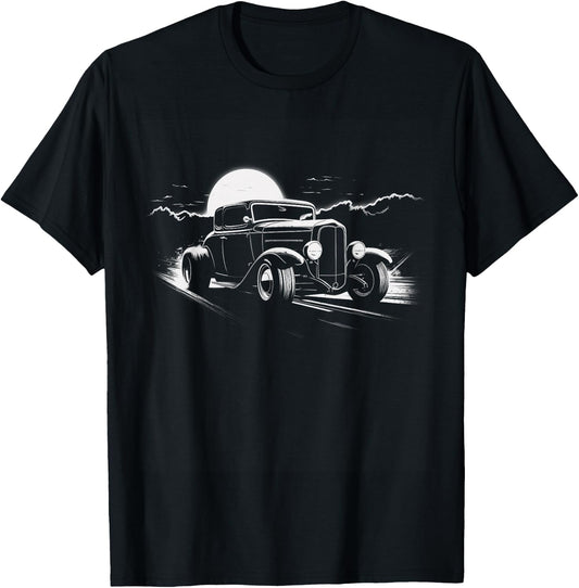 1930's American Classic Hot Rod T-Shirt - T-Shirt | Black
