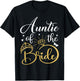 Auntie Of The Bride Wedding Bridal Shower Matching Family T-Shirt - T-Shirt | Black