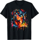 Watercolor Rottweiler Colorful Rottie Dog Lover T-Shirt - T-Shirt | Black