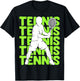 Tennis Youth Men Boys Kids T-Shirt - T-Shirt | Black
