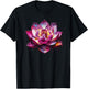 Colorful Lotus Funny Graffiti Trendy Cute Flower Fashion T-Shirt - T-Shirt | Black