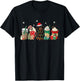 Coffee Latte Christmas Funny Christmas Coffee and Dachshund T-Shirt - T-Shirt | Black