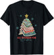 Book Christmas Tree Librarian All Booked For Christmas T-Shirt - T-Shirt | Black
