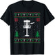 Funny Disc Golf Lovers Santa Hat Ugly Christmas Sweater T-Shirt - T-Shirt | Black