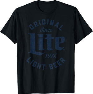 Miller Lite - Original Lite Since 1975 T-Shirt - T-Shirt | Black