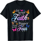Let Your Faith Be Bigger Than Fear - Butterfly Art Religious T-Shirt - T-Shirt | Black