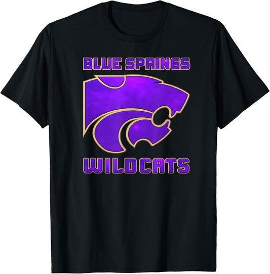 Blue Springs Wildcats T-Shirt - T-Shirt | Black