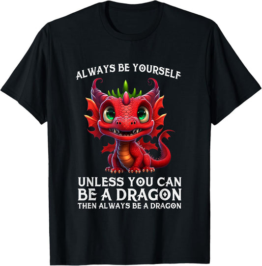 Mythical Dragon Lovers Cool Dragon Women Boys Kids T-Shirt - T-Shirt | Black