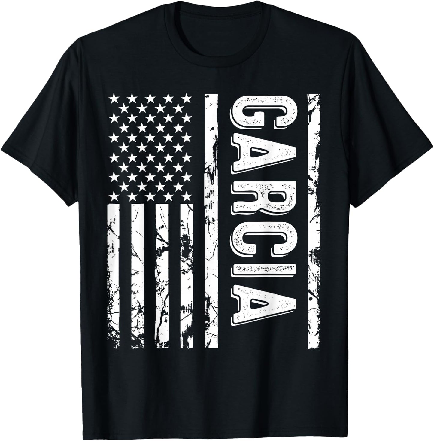 Garcia Last Name Funny Surname Team Garcia Family Reunion T-Shirt - T-Shirt | Black
