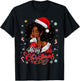 Merry Christmas Black Queen Girl African Santa Melanin Women T-Shirt - T-Shirt | Black