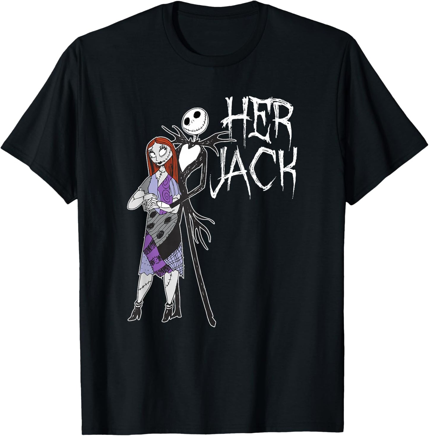 Disney The Nightmare Before Christmas Her Jack T-Shirt - T-Shirt | Black