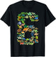Kids 6th Birthday Sea Turtle Tortoise Themed 6 Year Old Boys T-Shirt - T-Shirt | Black