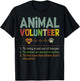 Animal Volunteer - Animal Safety Rescue Appreciation Love T-Shirt - T-Shirt | Black