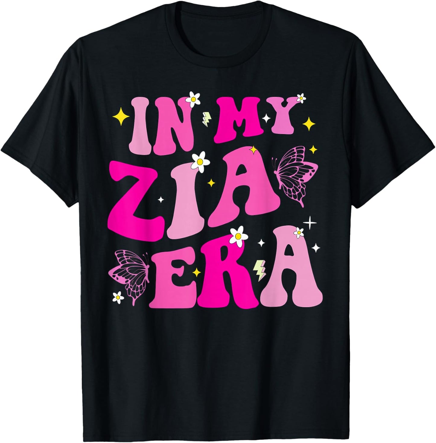 In My Zia Era Italian Aunt T-Shirt - T-Shirt | Black