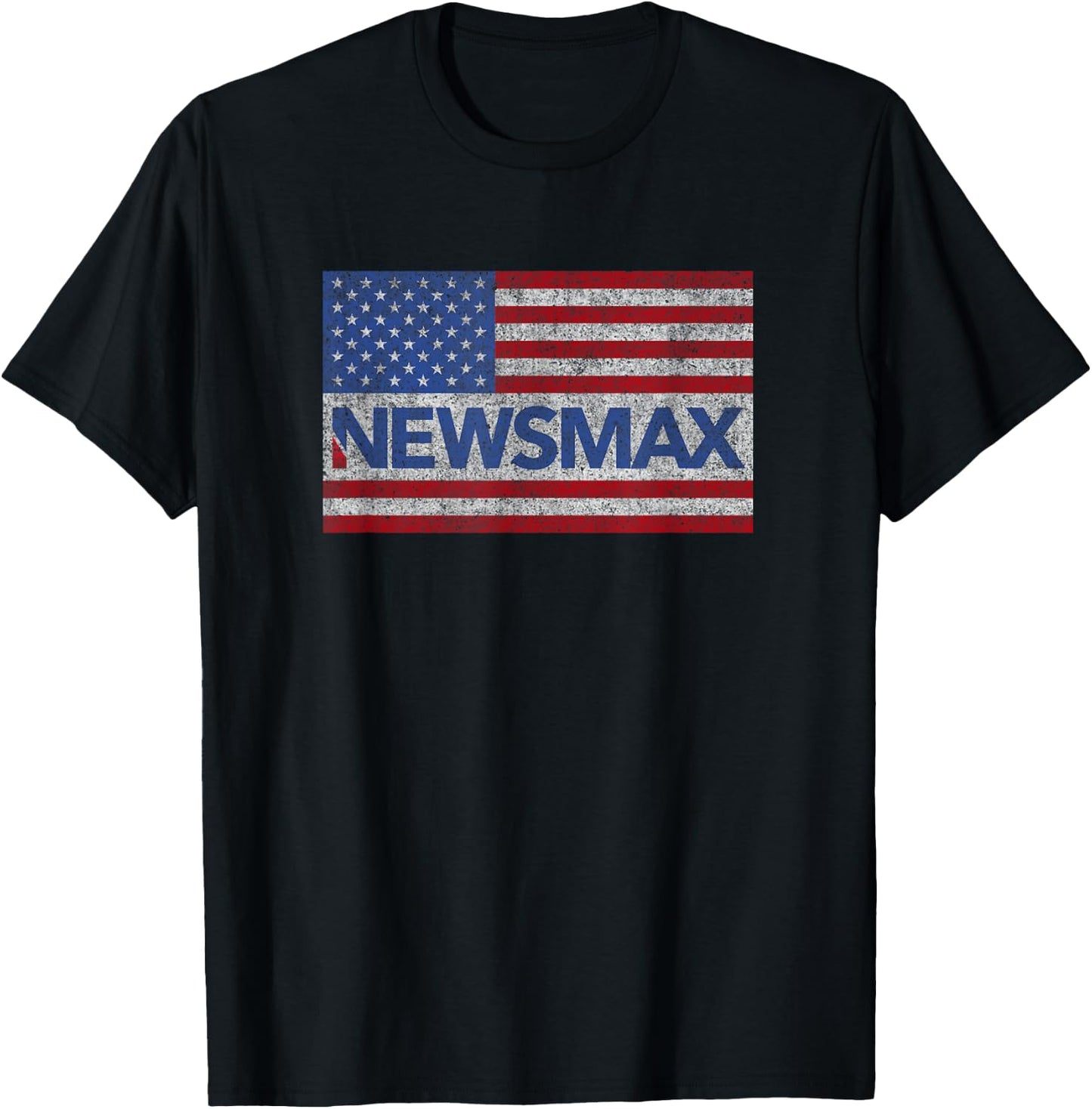 Newsmax, Alternative Conservative News, Politics and Finance T-Shirt - T-Shirt | Black