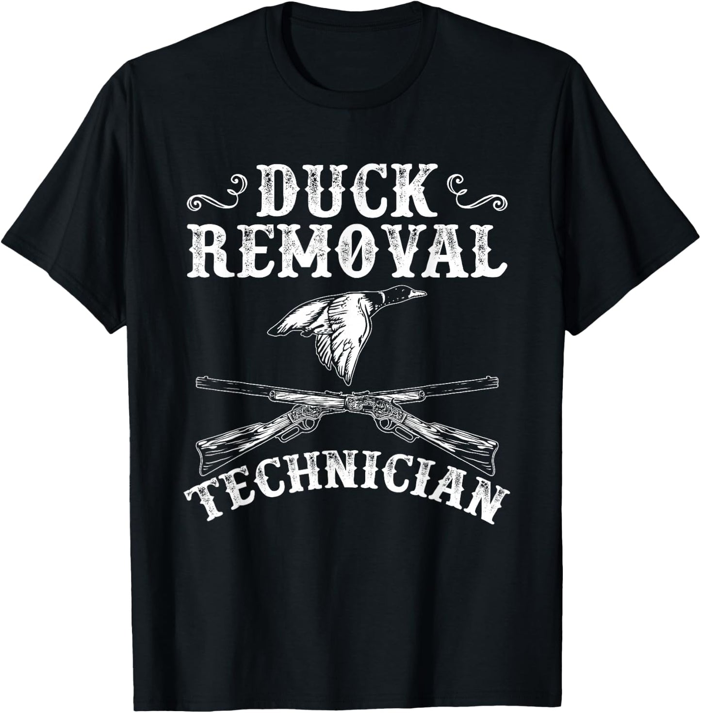 Funny Hunting Lover Graphic and Men Duck Hunters T-Shirt - T-Shirt | Black