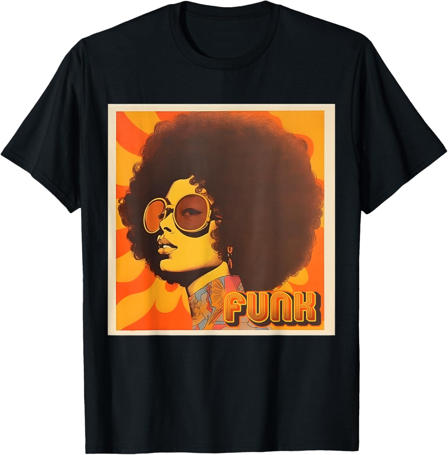 That Retro 70s Funk Queen T-Shirt - T-Shirt | Black