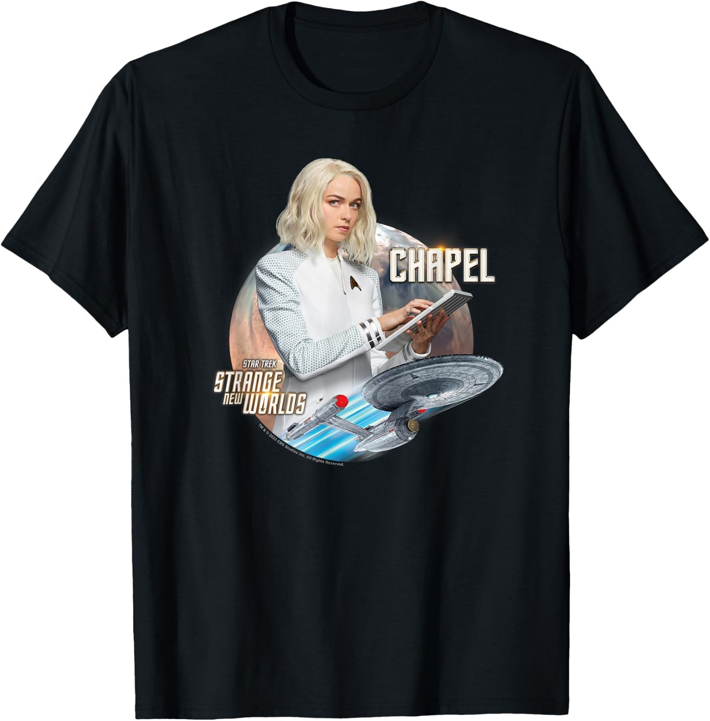 Star Trek Strange New Worlds Nurse Chapel T-Shirt - T-Shirt | Black