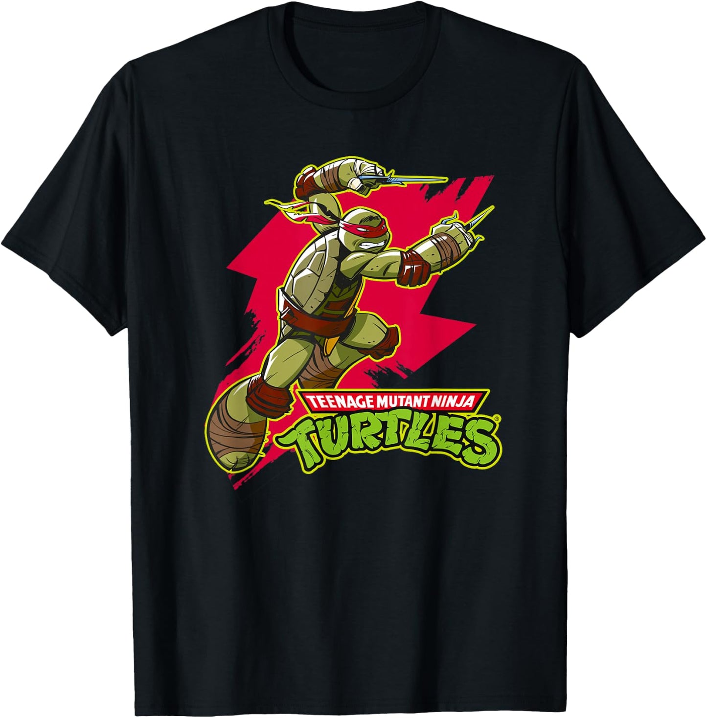 Raphael - Red Splash T-Shirt - T-Shirt | Black