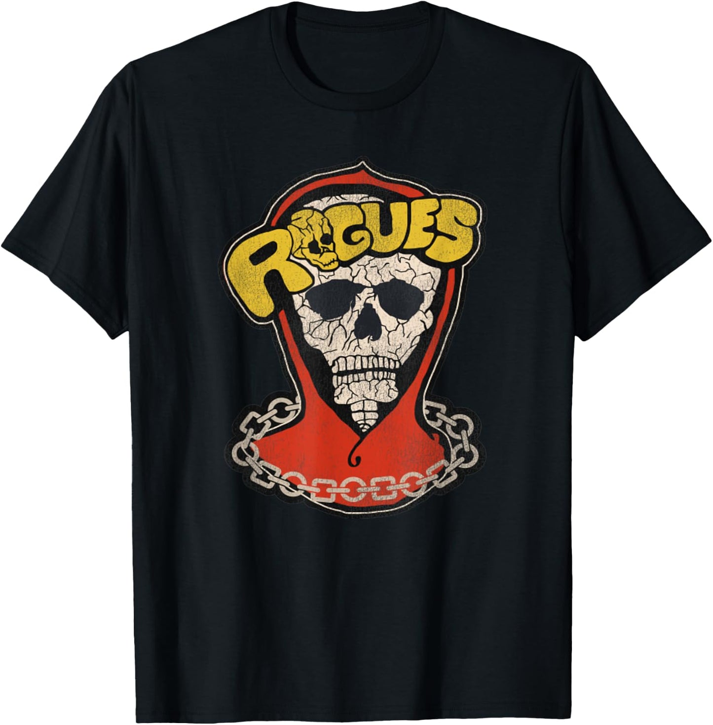 Vintage The Rogues Skull The Warriors 80s Movie T-Shirt - T-Shirt | Black