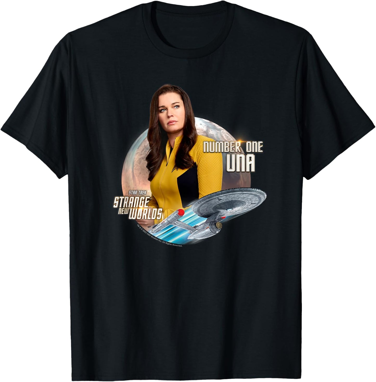 Star Trek Strange New Worlds Number One Una T-Shirt - T-Shirt | Black