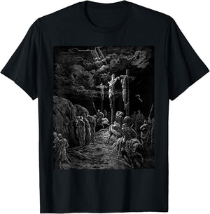 The Crucifixion of Jesus Gustave Dore Biblical Art T-Shirt - T-Shirt | Black