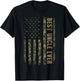 Best Uncle Ever Camouflage American Flag Father's Day T-Shirt - T-Shirt | Black