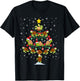 Sea Turtle Tortoise Christmas Tree T-Shirt - T-Shirt | Black