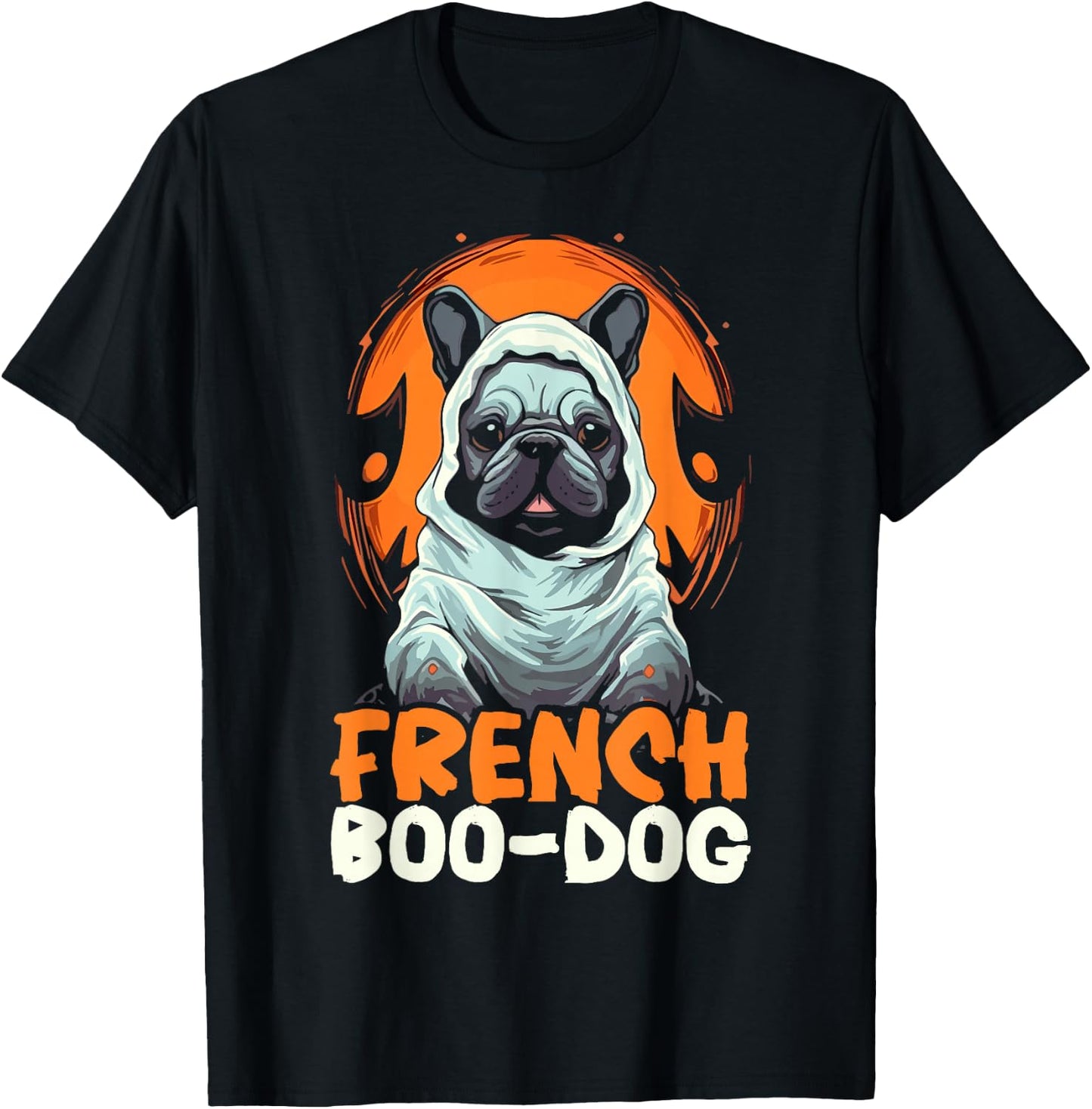Bulldog Halloween Trick Or Treat French Bulldog Dog Lover T-Shirt - T-Shirt | Black
